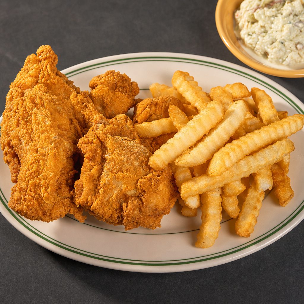 4 Piece 1/2 Fried Chicken.