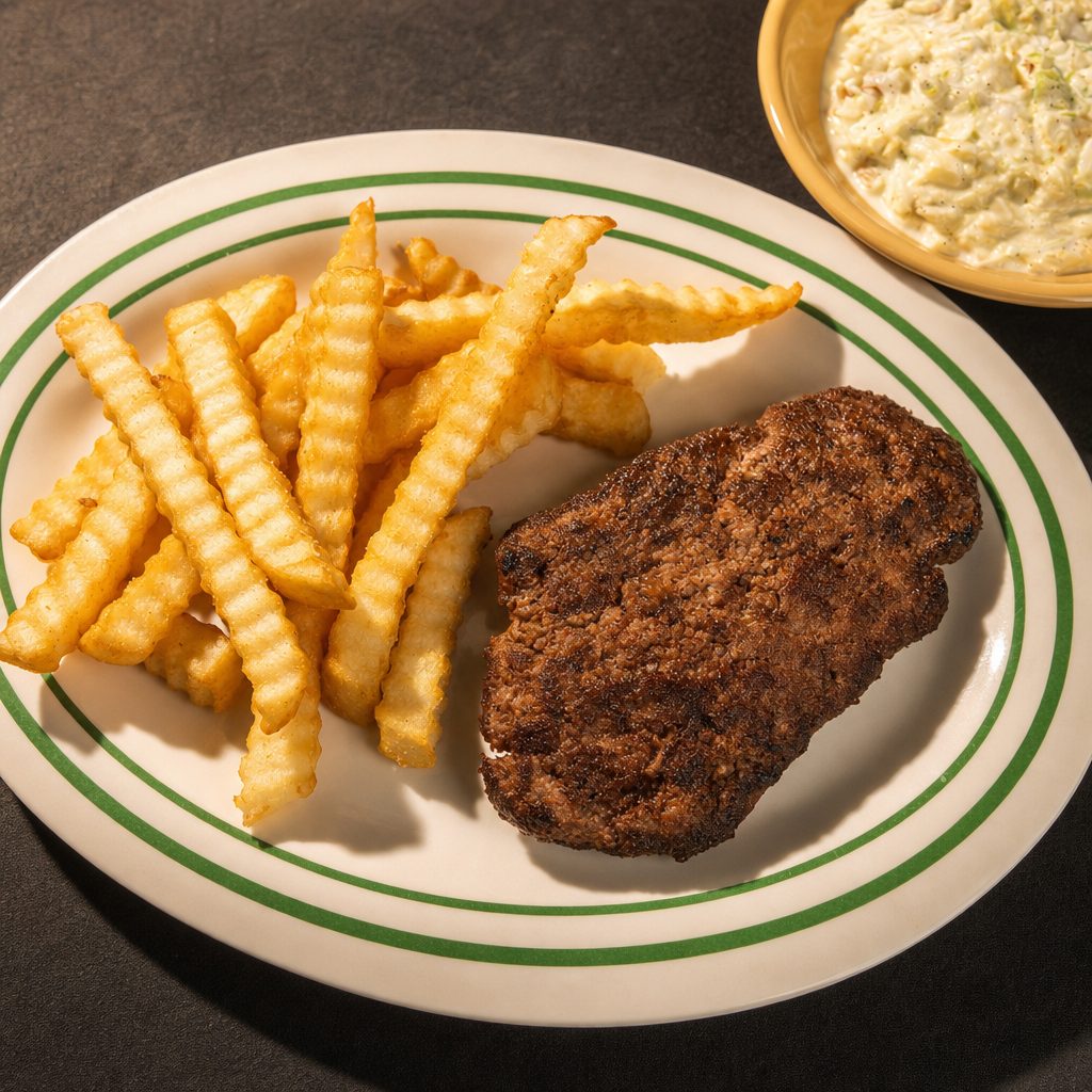 Hamburger Steak.