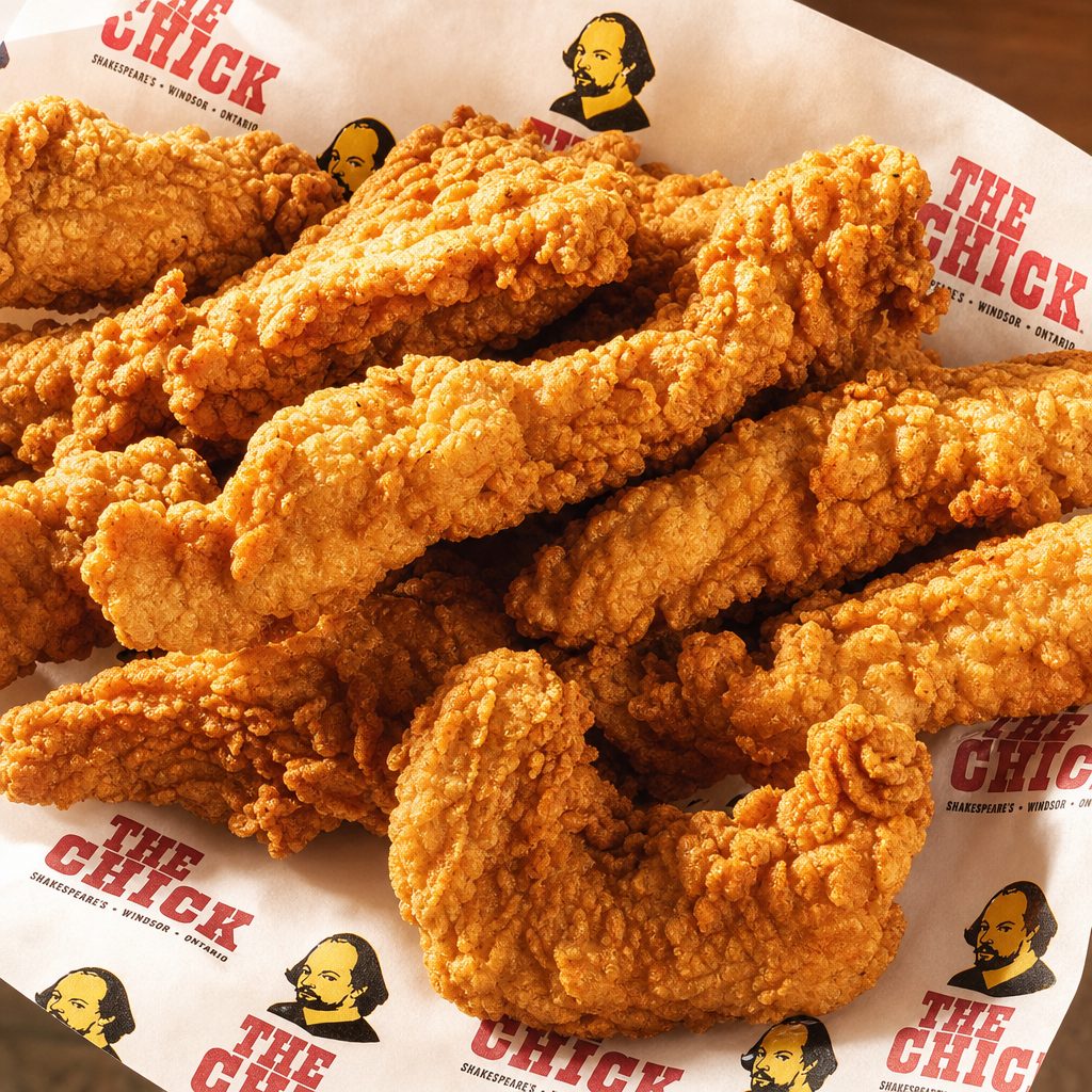 Fried Kickin' Chicken Fingers.