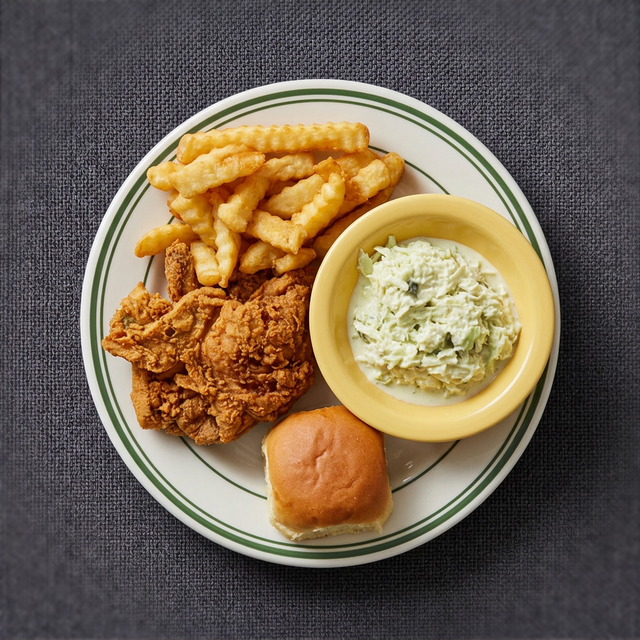 2 Piece 1/4 Fried Chicken.